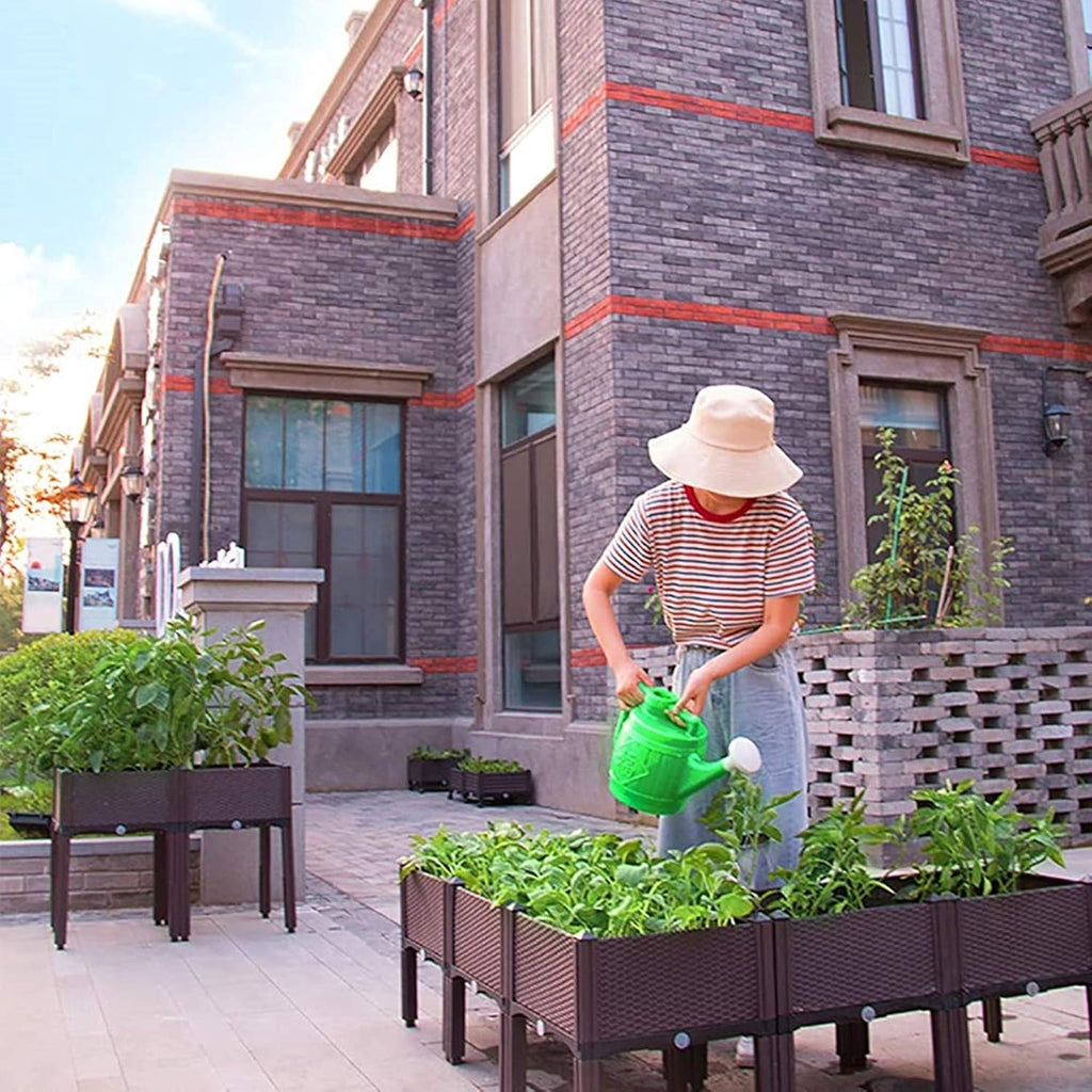Cama de Jardín Elevada 3 Puestos